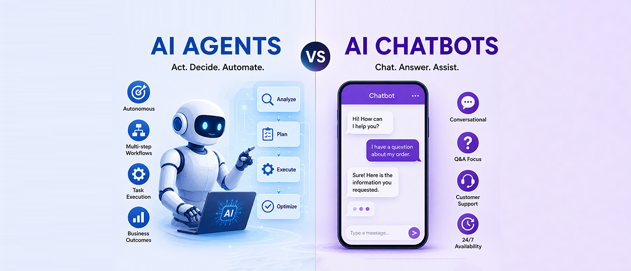 AI Agents vs AI Chatbots